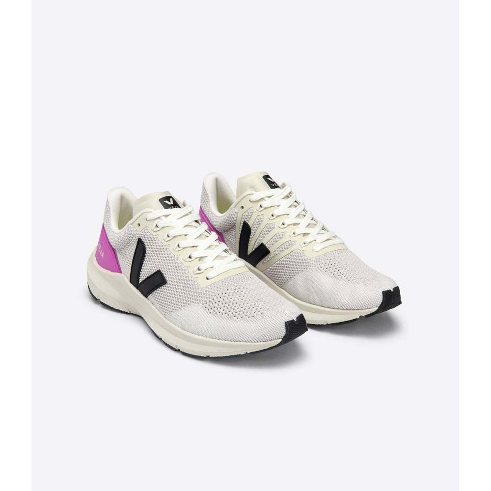 Adidasi Alergare Barbati Veja MARLIN V-KNIT Beige/Purple | RO 143MQZ